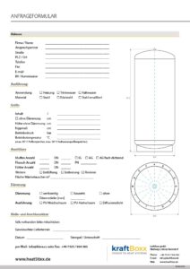 Formular Sonderspeicher