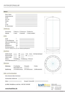 Formular Sonderspeicher