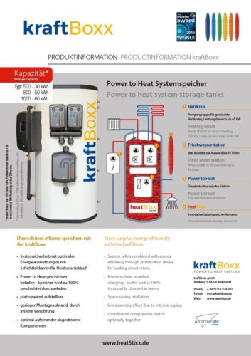 Factsheet Bild kraftBoxx Produktinformation Produktinformation kraftBoxx