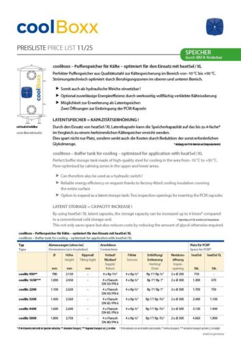 Preisliste Bild coolBoxx DE EN
